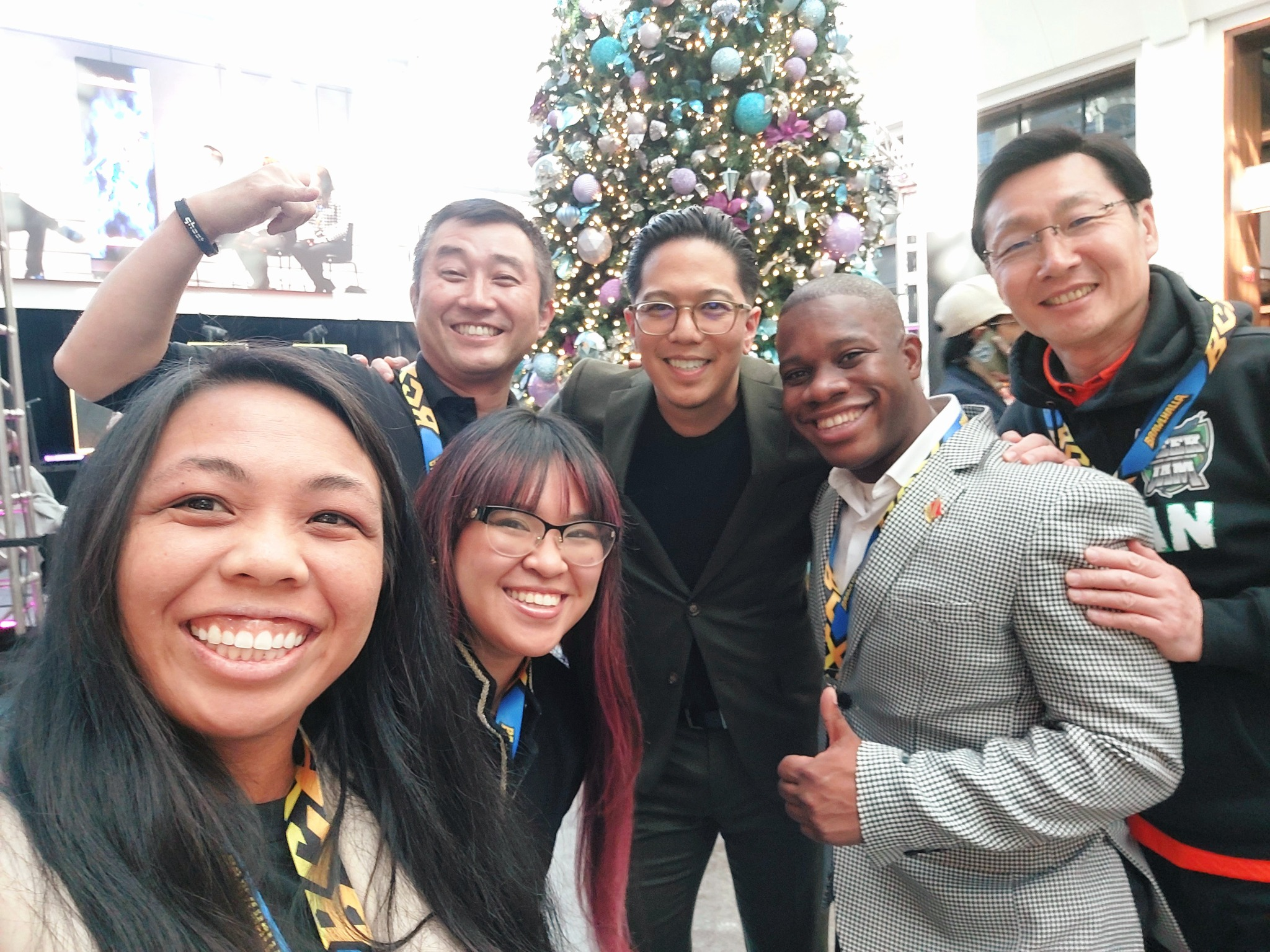 Akil O’Connor with Carolyn Navaro, Ansley Partosa, Yoshiaki Tsuboyama, Jorrel Batac and Naoki Kitamura