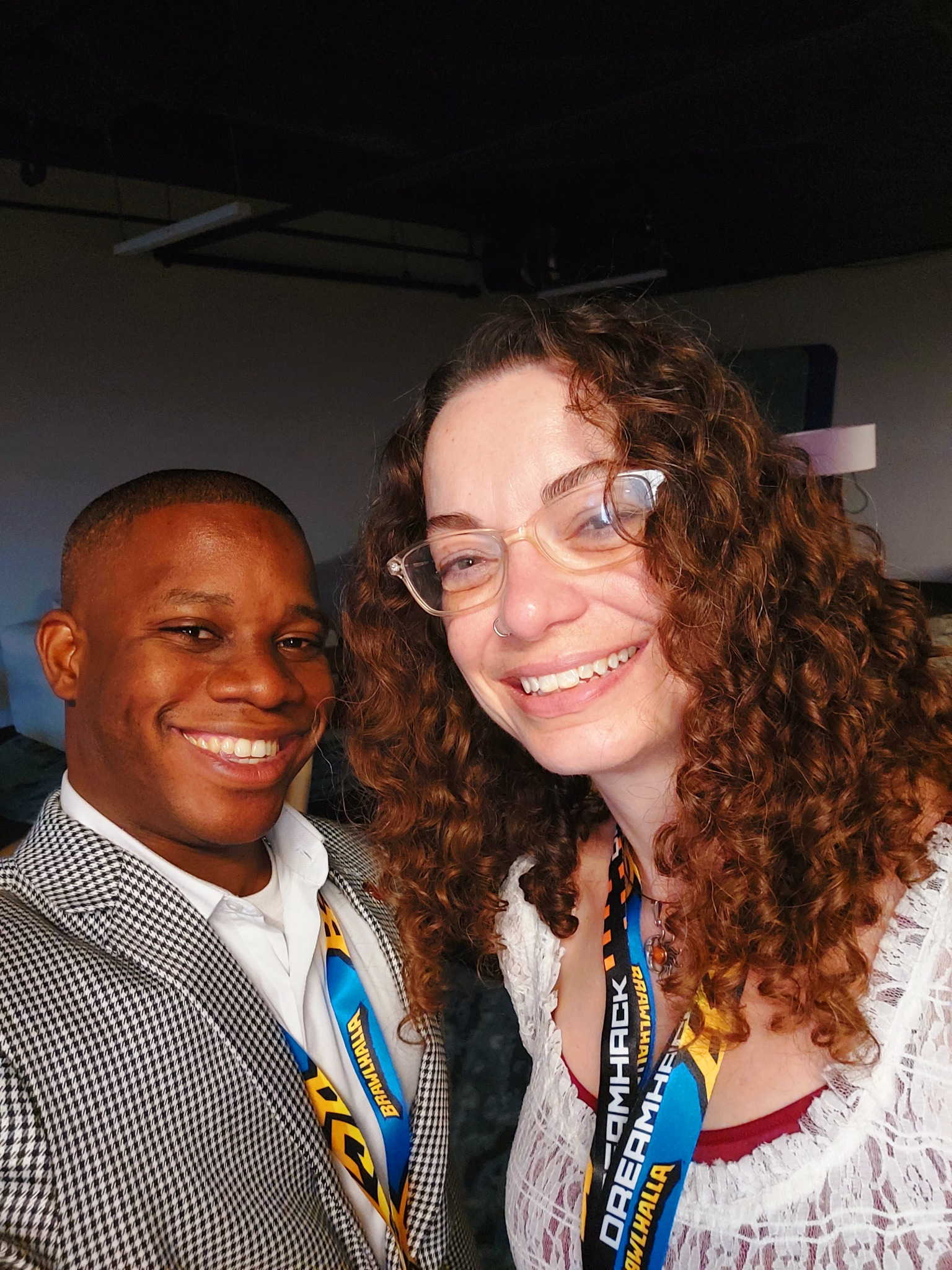 Akil O’Connor with Amy Harris