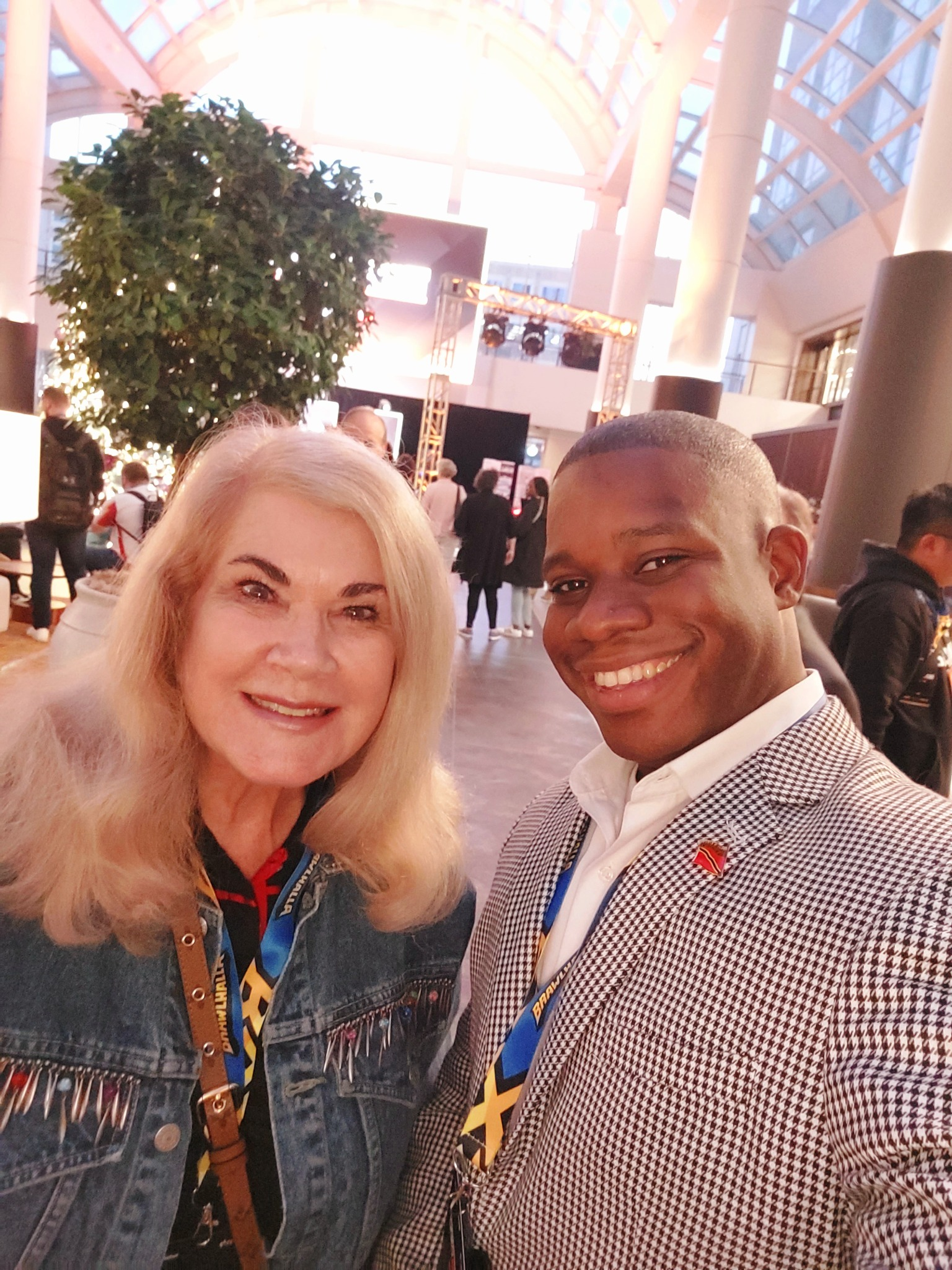 Akil O’Connor with Laurie Lehman