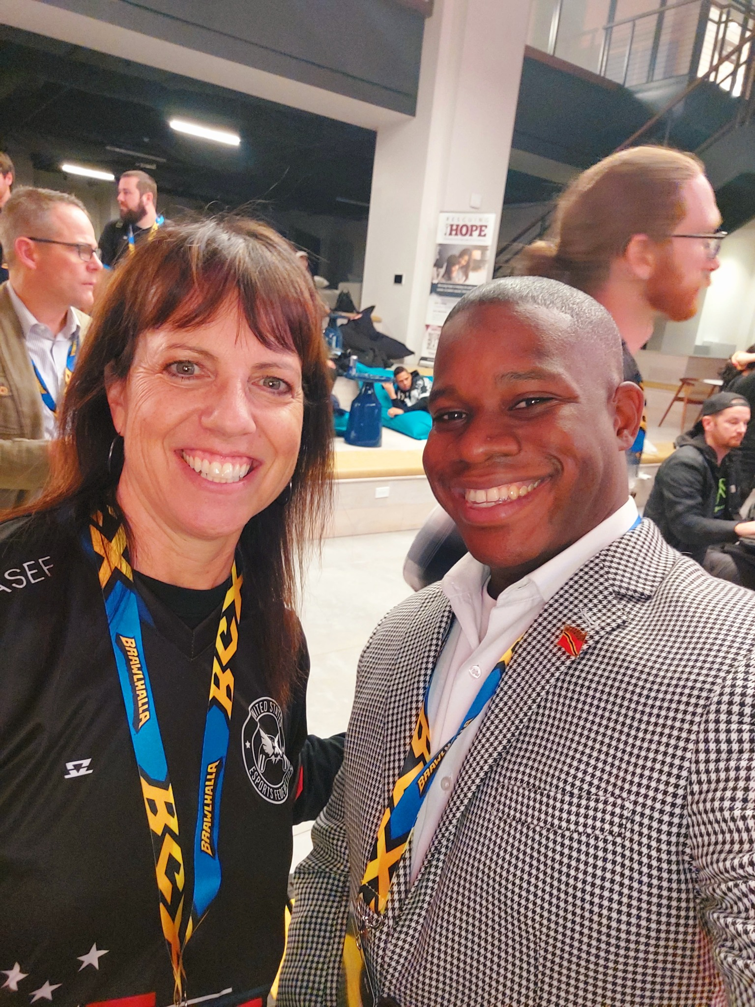 Akil O’Connor with Claire La Beaux