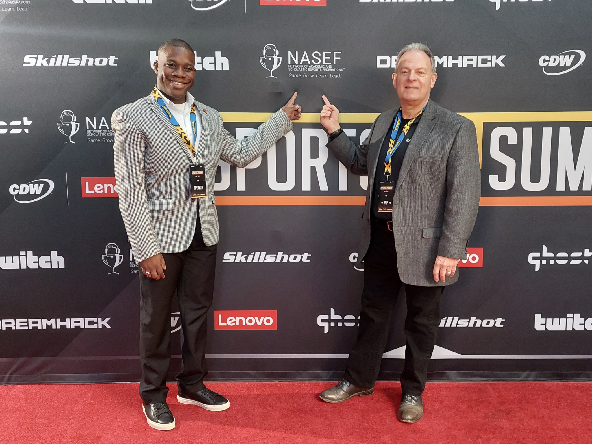 Akil O’Connor with Gerald Solomon